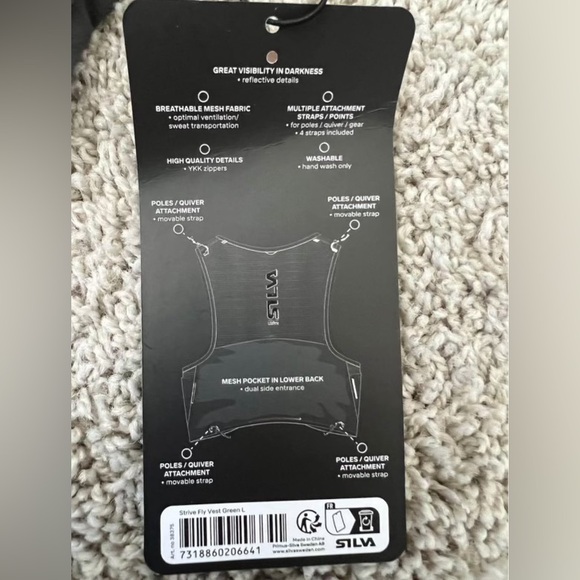 Silva Strive Fly Men’s Running Vest Size Large Made in Sweden NWT - Picture 11 of 14